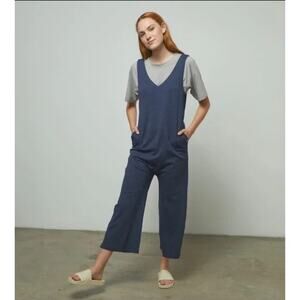 NEW LUNYA Restore Romper in Deep Blue Heather - Size Small - NWB